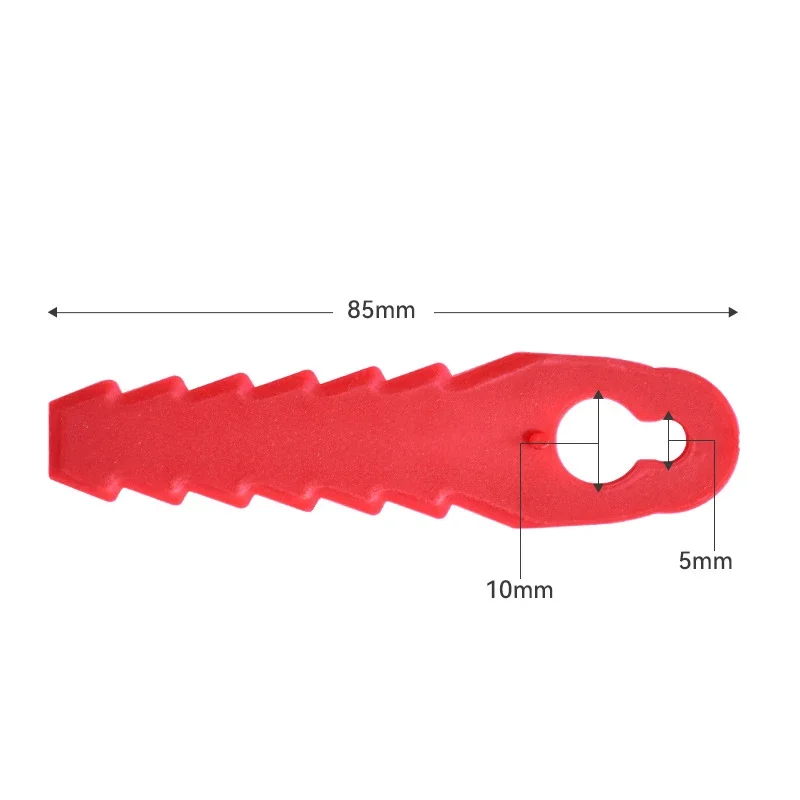 Imagem -02 - Substituição Lâmina de Plástico para Cordless Grass Trimmer Cortador de Grama Cabeça Strimmer Acessórios Ferramenta 10x5 mm 10 Pcs 20 Pcs
