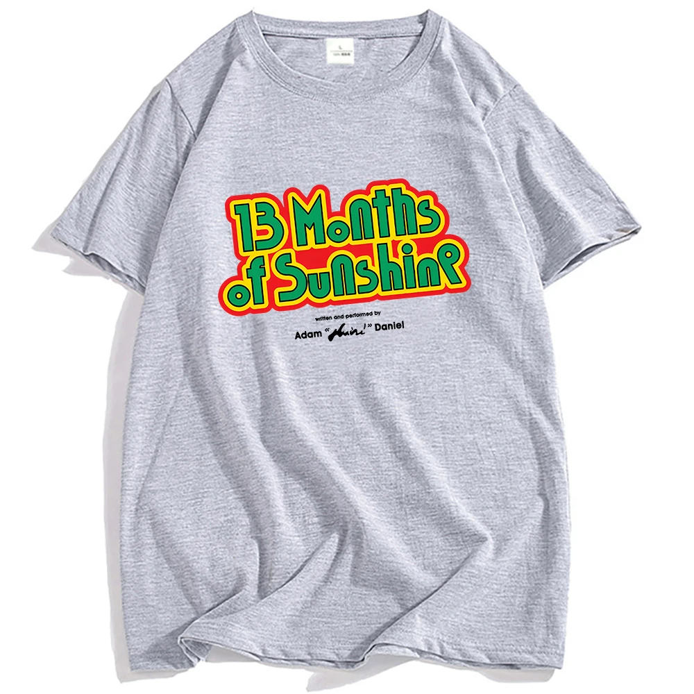 13MOS Tee Aminé 13 เดือนของSunshineเสื้อยืดอะนิเมะกราฟิกพิมพ์เสื้อแขนสั้นผู้ชายหลวมTเสื้อฤดูร้อน 2025 ใหม่