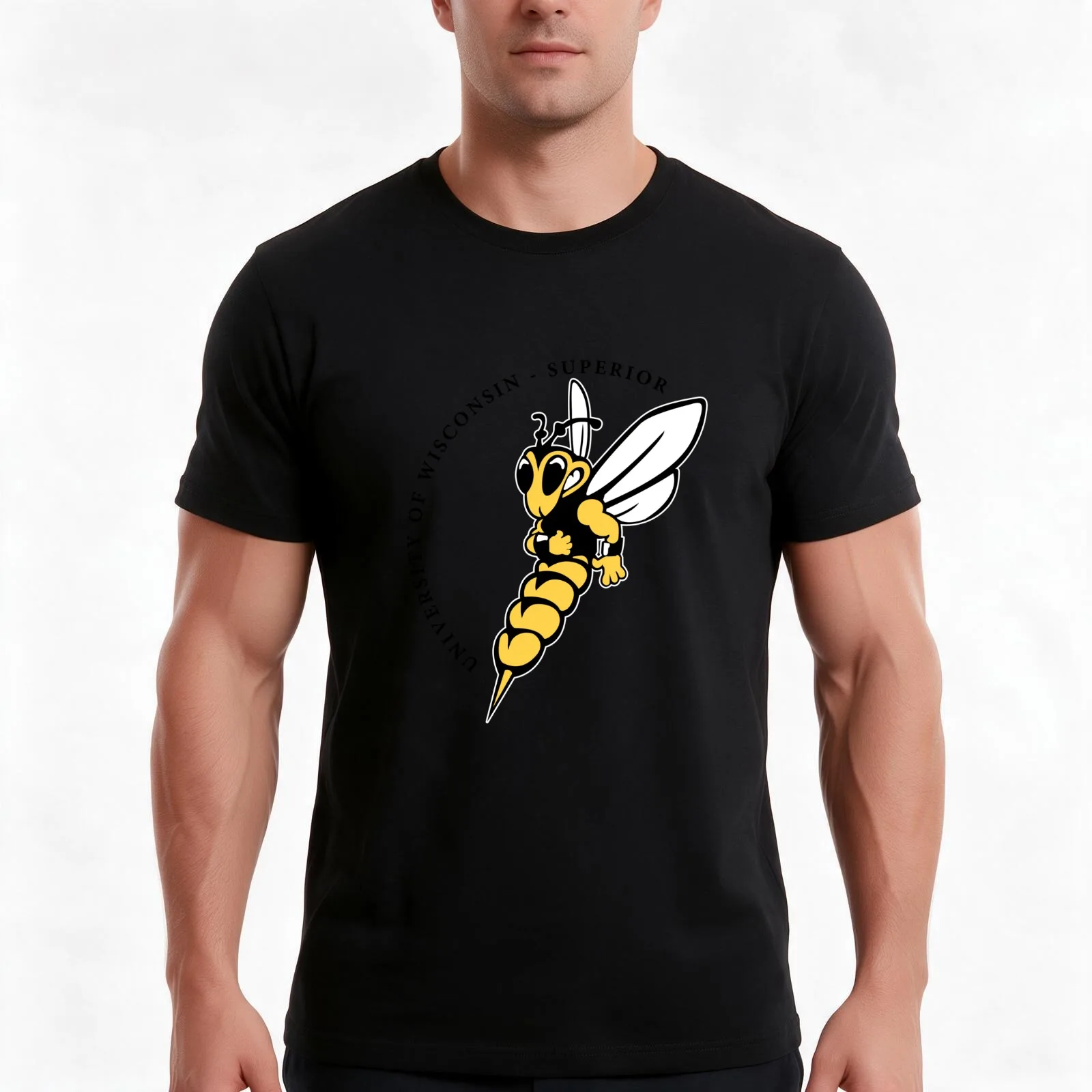Lebah UW Superior Yellow hoodie T-Shirt Summer Casual Cotton Tee Oversized Streetwear Tops Vintage Graphic Print 100% Cotton