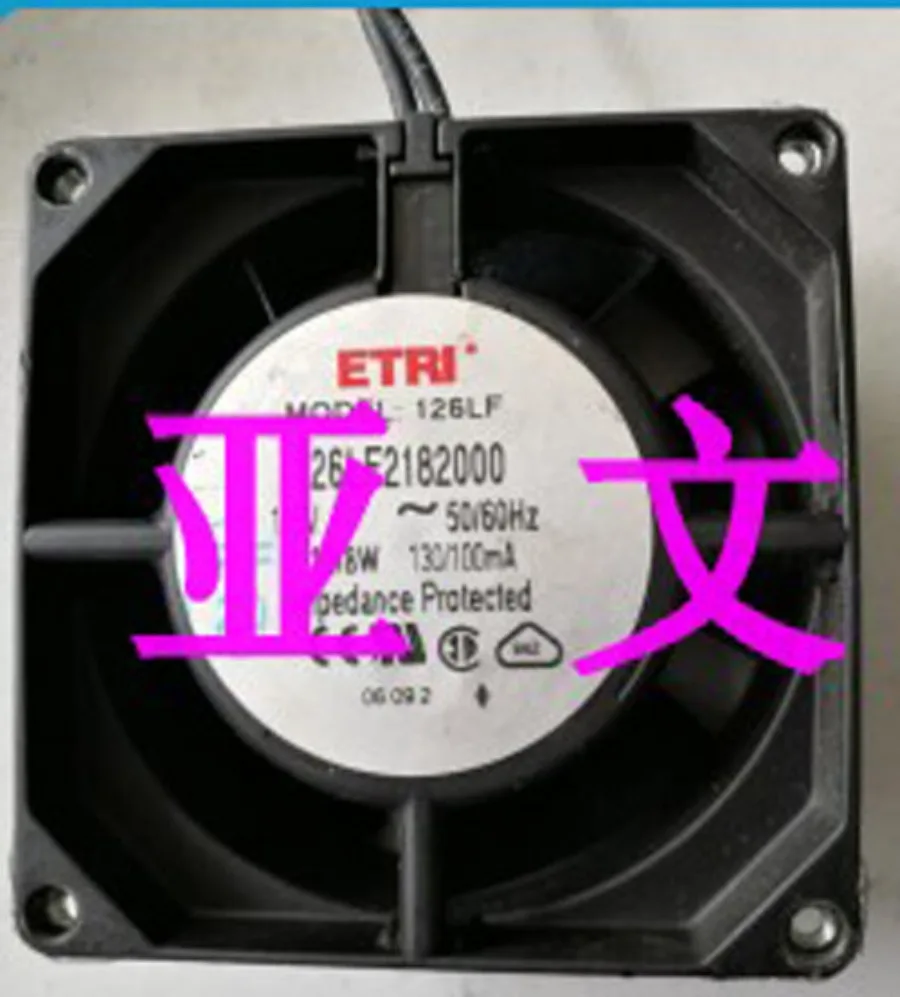 1-Piece for ETRI 126LF2182000 115V 10/8W 8038 Fan -