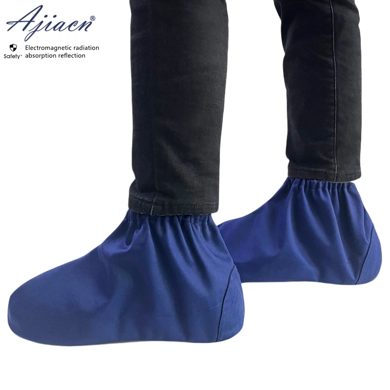 Genuine Anti-Radiation Protective Short Shoe Covers Electrical Equipment Room, Machine Room EMF Shielding Long Shoes Cover