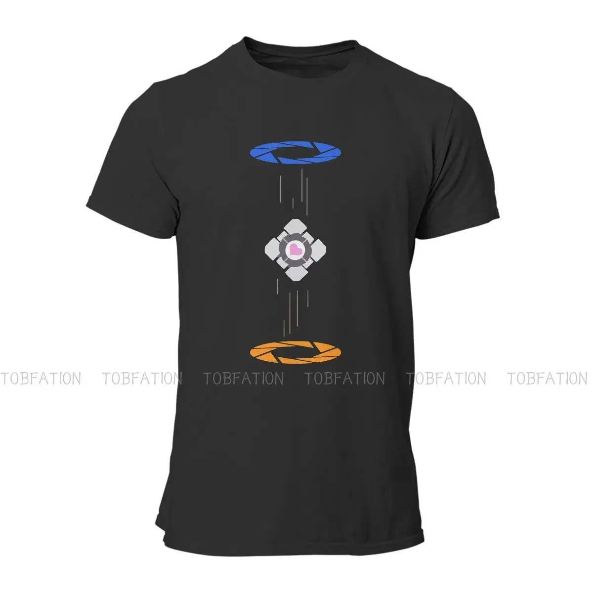 Portal Game Original TShirts Aperture Classic Distinctive Men's T Shirt Hipster Clothing 6XL