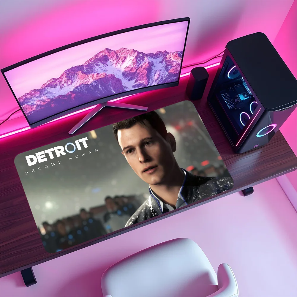 Game D-Detroit B-Become Human C-Connor Mouse Pad Large Non-slip Lockedge Desktop Computer Desk Mat Keyboard MousePad Student