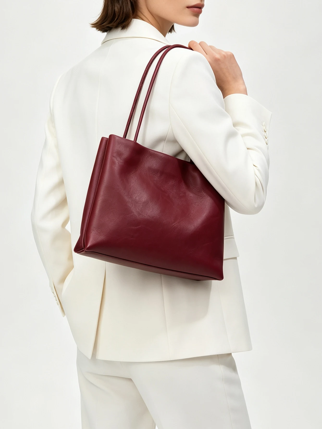 Modische neue tragbare Organ-Tasche, minimalistische, hochwertige Satin-Freizeittasche aus Schafsleder, kleine Retro-Luxus-Umschlagtasche, lässige Joker-Alltagstasche – Detail 5