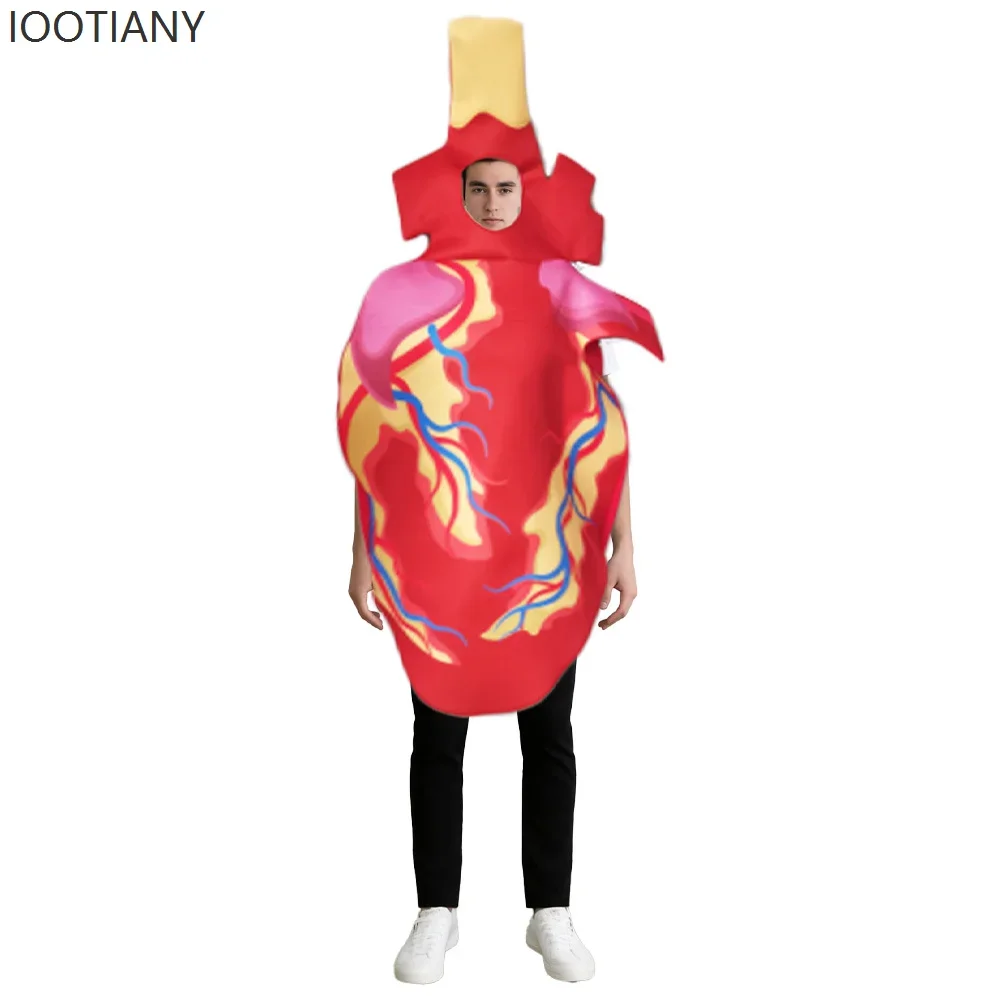 

Cosplay2025 New Halloween Stage Costume Organ Cosplay Costume Adult Men And Women Heart Performance Costume Theme Party Bar Cost