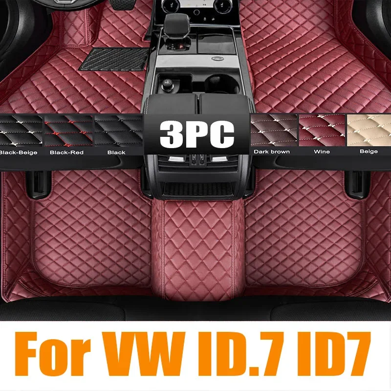 for VW ID.7 ID7 TPE 3D Car Floor Mats Cargo Liner Trunk/Backrest Pad Waterproof Left Rudder