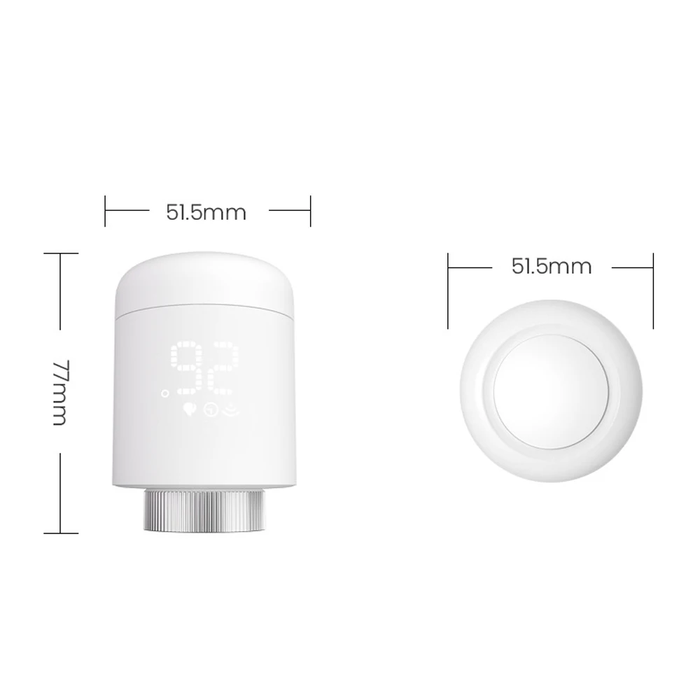Tuya Zigbee Thermostatic Radiator Valves Intelligent Wireless Mobilephone App Control Home Heating Thermostat Temperature Contro