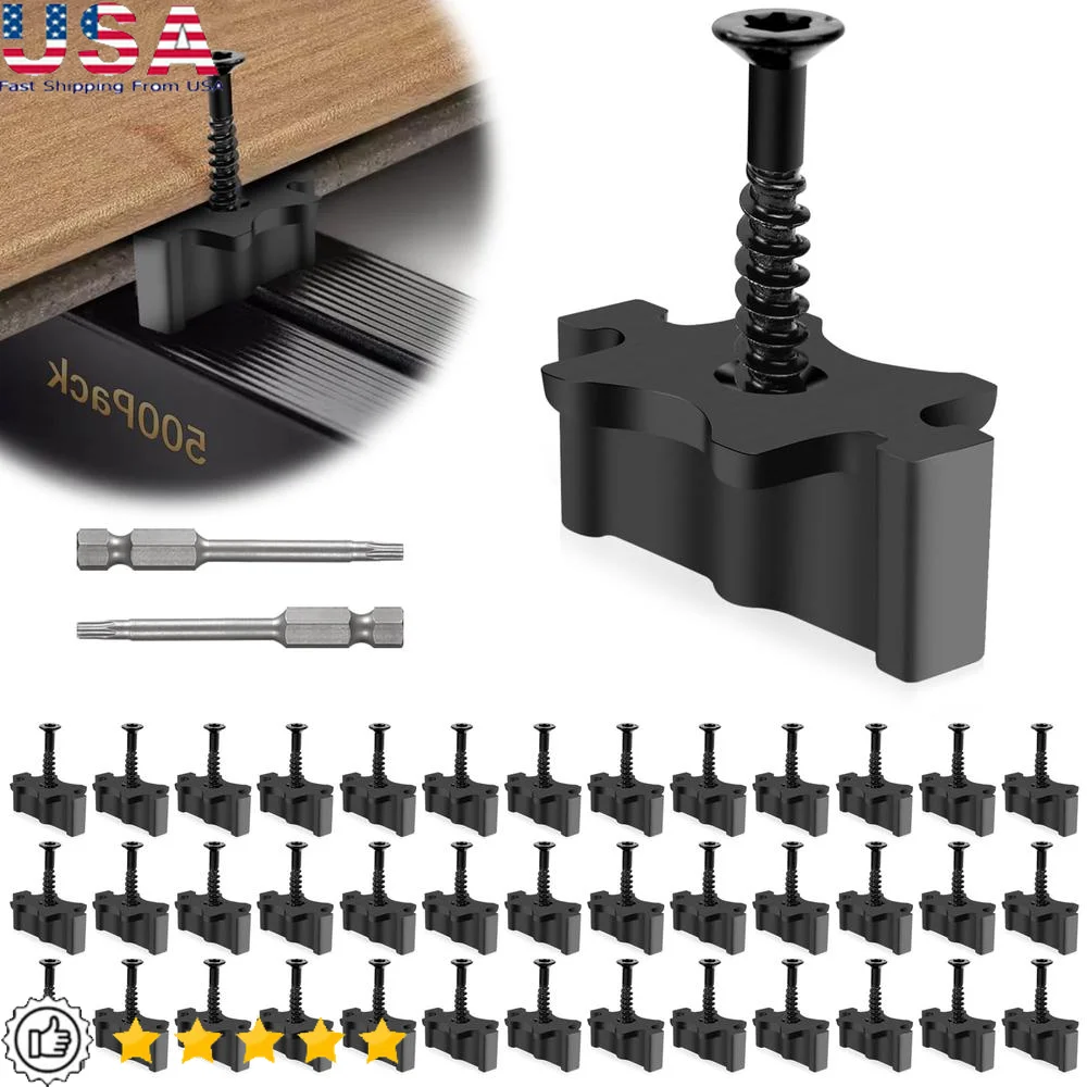 לוחות מרוכבים לוח מחברים נסתרים קליפים 500 לארוז ברגים מתכת אוניברסלית איכות פרימיום