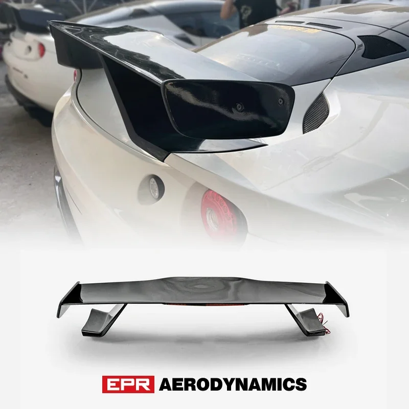 

For Lotus Evora S 400 410 430 GT4 Type Rear Spoiler with Brake Lights Carbon Fiber Glossy finish Exterior Aero BodyKit Rear Wing