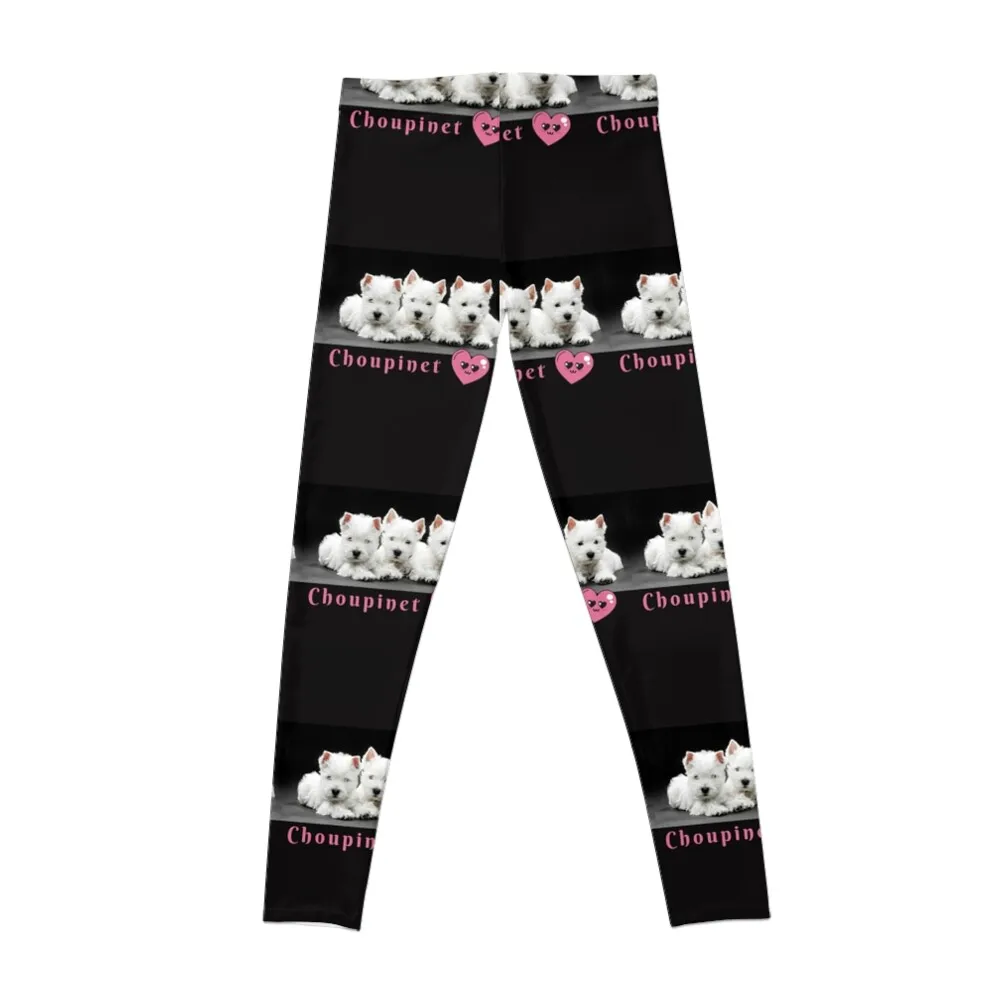 Choupinet Westies! Leggings gym pants gym wear harem pants Womens Leggings