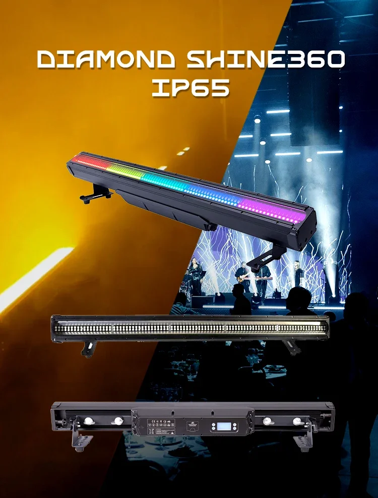 IP65 RGBW Stage light DMX RDM Strobe pixel water wave effect led wall washer vip led light bar for music live concerts