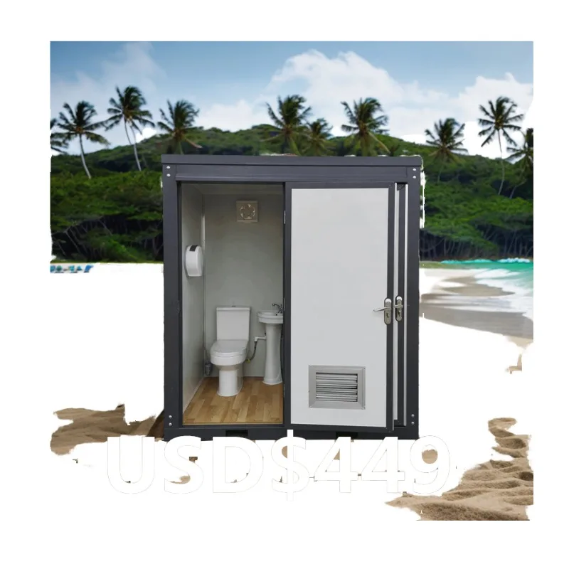 Modern Eco-Friendly Durable Design Portable Toilet Mobile Bathroom Sandwich Panel Construction