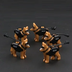 Polizeihund Sammeln Militärwaffen MOC Swat City Playmobil Accessoires Spielzeug Jungen Figuren Mini Baublock Ziegel Spielzeug Spielzeug 10 Hauptverkaufsspielzeug Playmobil - №5