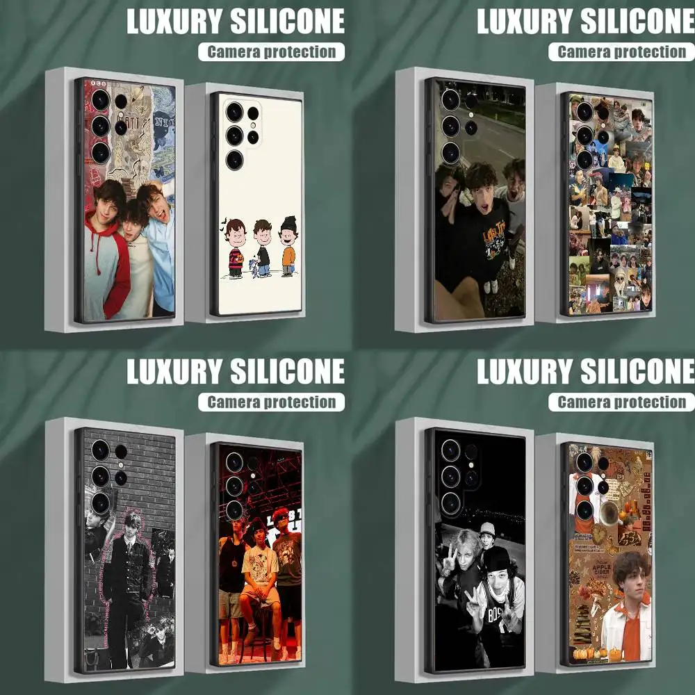 

S-Sturniolo T-Triplets Phone Case For Samsung S25,S24,S23,S22,S21,S20,S10,Ultra,Plus,Lite,FE,Soft Silicone Black Cover