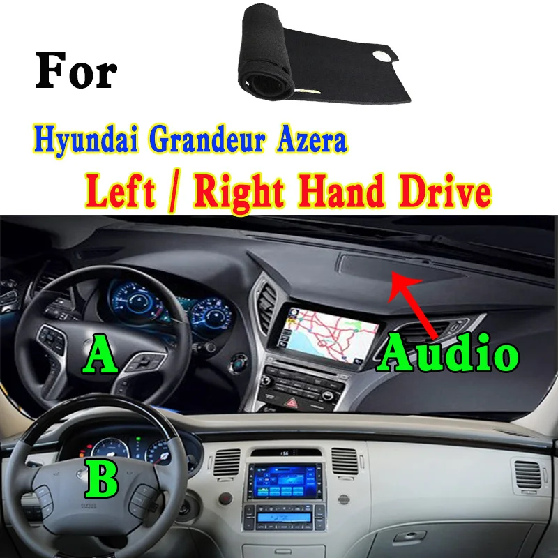 

For Hyundai Grandeur Azera TG HG Car Dashboard Mat Accsesories Anti-reflective Anti-slip Anti-dirty Pad Instrument Panel Cover