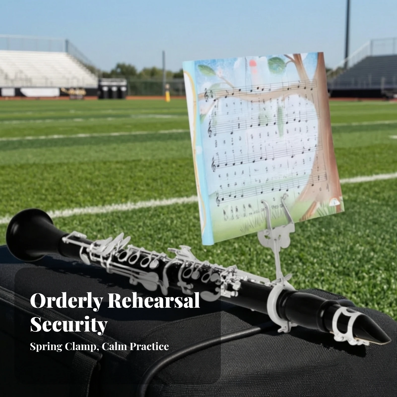 Musical Instrument Book - Клипса для нот на кларнет, портативная