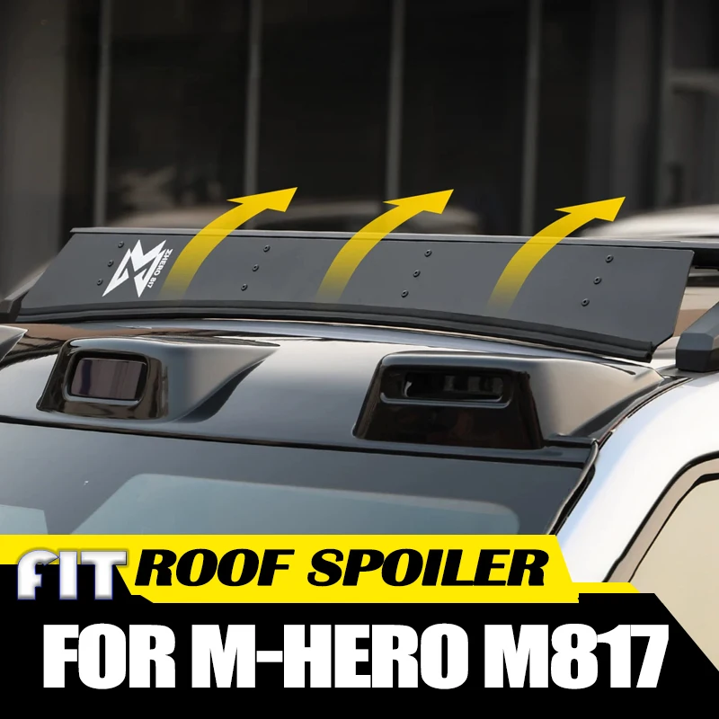 Car Roof Spoiler Fit for Dongfeng M-Hero M817 2025 2026 Modified Car Roof Platform Wind Deflector Crossbar Off-road Accessories