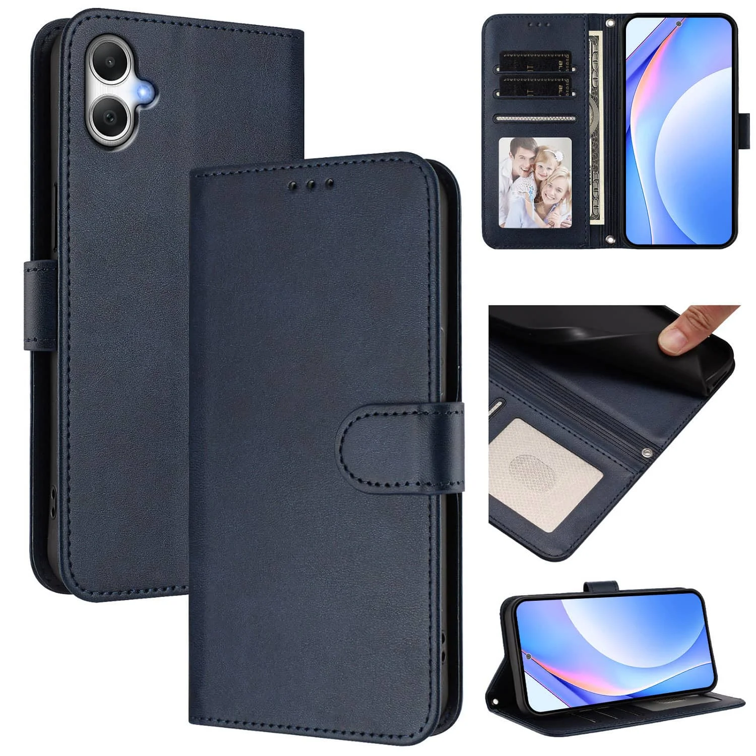 coque for Samsung Galaxy A06 A70 A50 A42 5G A30 A21S A20E A10S A10E Wallet Case with RFID Blocking Credit Card Holder Flip Cover