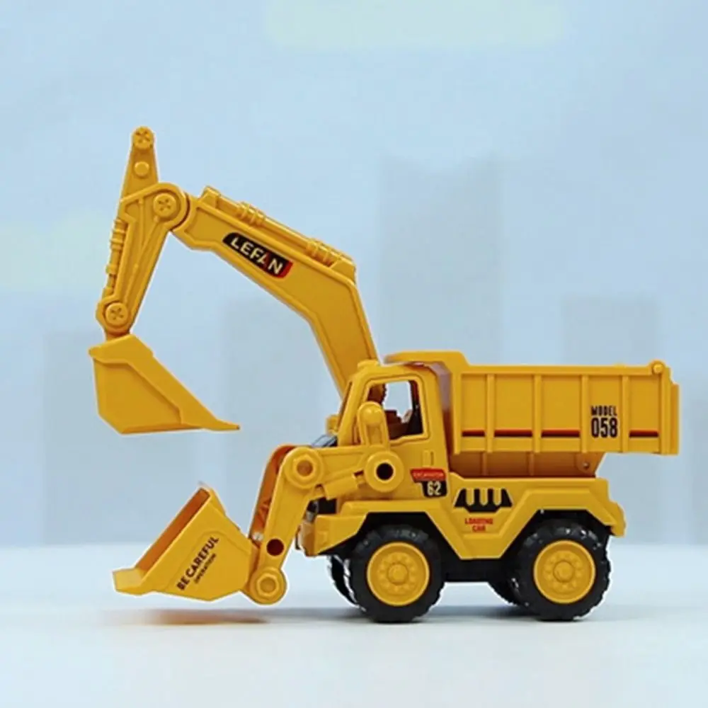 แฟชั่น ABS วิศวกรรมรถของเล่นของเล่นเด็กสีเหลือง Excavator ของเล่นของเล่นคลาสสิกขนาดใหญ่ Bulldozer ของเล่นของเล่น