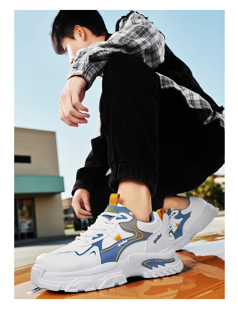 Chunky Sneakers für alle Jahreszeiten, atmungsaktiv, leicht, Outdoor-Freizeitschuhe, modische Sportschuhe mit weicher Sohle, Laufschuhe, Boardschuhe – Detail 16