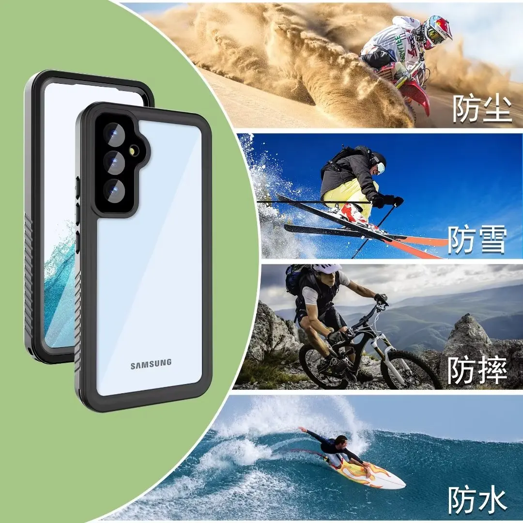 ShellBox IP68 Waterproof Case for Samsung Galaxy A54 Shockproof Heavy Duty Defender Cover Diving Case