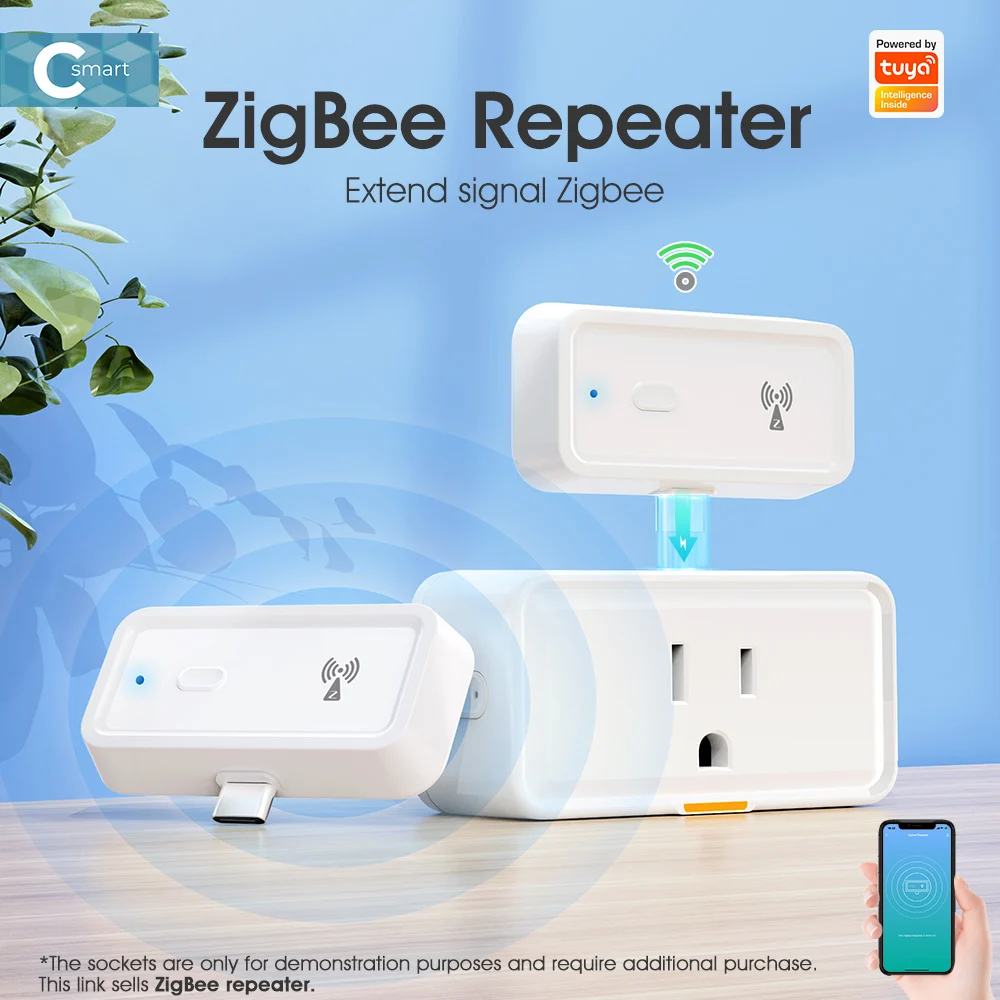 Tuya ZigBee Signal amplifica ripetitore Type-C Signal Extender ZigBee Gateway Smart Home Devices Smart Automation per Smart Life