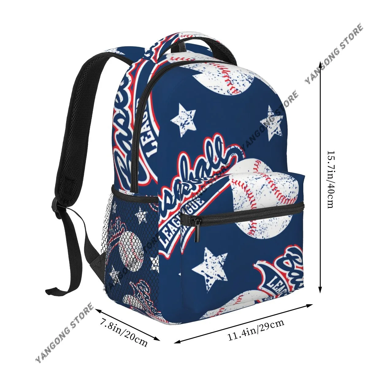 Baseball Stars Backpack For Teenagers Boys Children Student School Bags Unisex Laptop backpack Travel Shoulder Bag