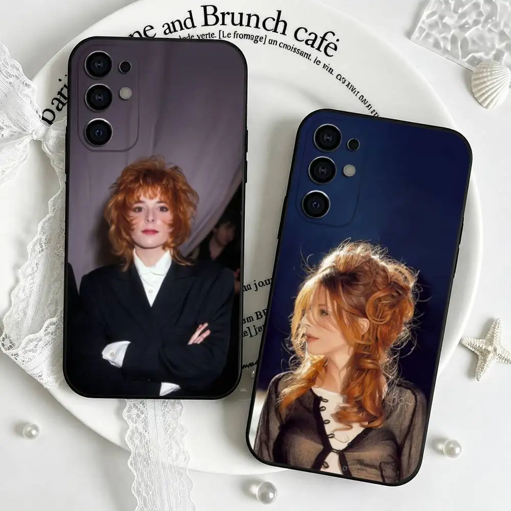 Pop Singer Mylene Phone Case For Samsung S25,S24,S21,S22,S23,S30,Ultra,S20,Plus,Fe,Soft Silicone Black Cover