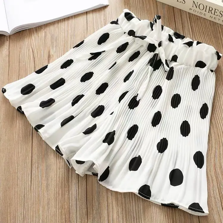 Girls\' Shorts Summer Thin 2023 New Student Summer Outwear Sports Skirt Pants 2-12T Children\'s Loose Wide Leg Pants Korean Summer