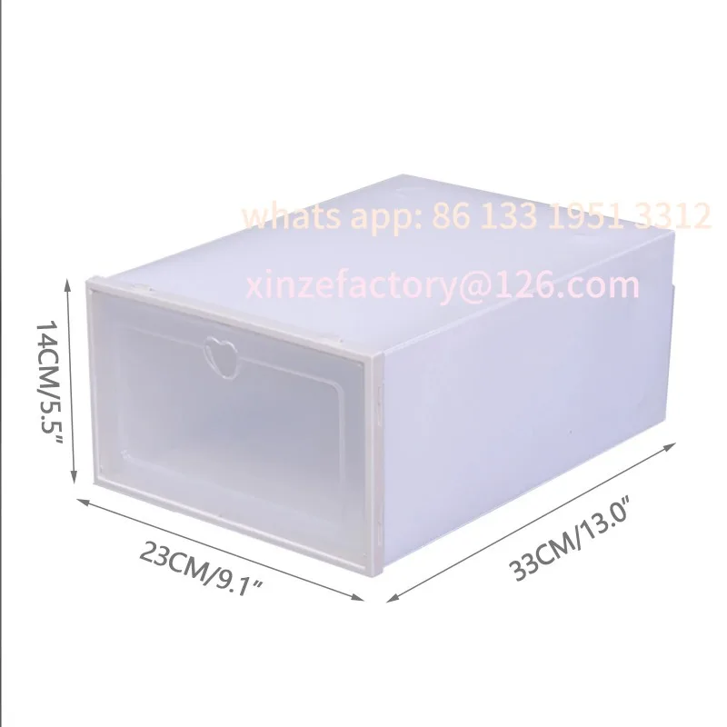 

Customizable Drawer Case Plastic Shoe Boxes Stackable Box Shoe Organizer Sh 20 PCS Fold Plastic Shoes Case Thickened Transparent