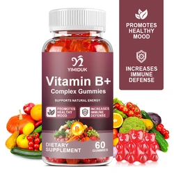 Vitamin B Complex Gummies with Methyl Folate, Choline & Inositol, Vitamin C + Zinc, Multivitamin Supplement