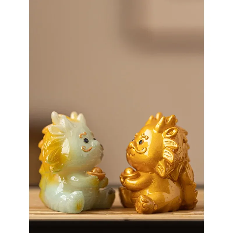 Colorful Tea Pet Decoration Lucky God Beast Twelve Zodiac Mascot Tea Table