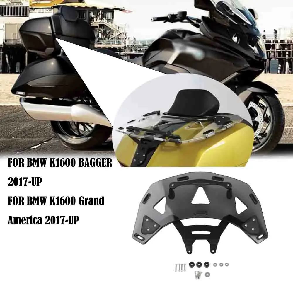 FÜR BMW K1600 BAGGER 2017-UP BMW K1600 Grand America 2017-UP Motorrad Zubehör dach box gepäck rack Geräuchert grau/Klar