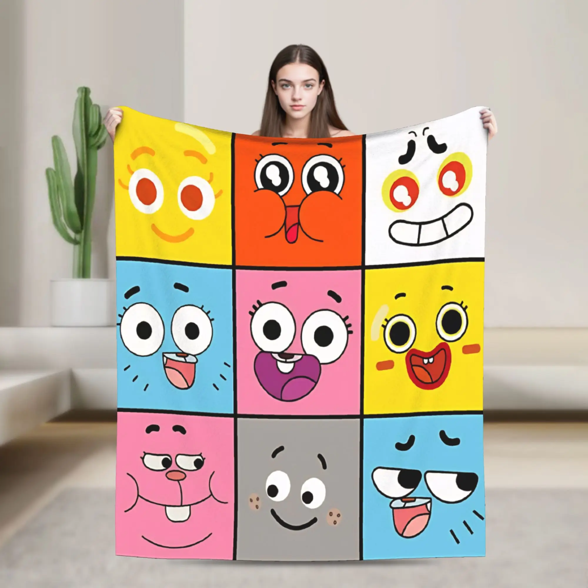 Movie Vintage Gum Ball Blanket Fleece Summer Air Conditioning   Multifunction Lightweight Thin Throw Blanket for Sofa Car Quilt