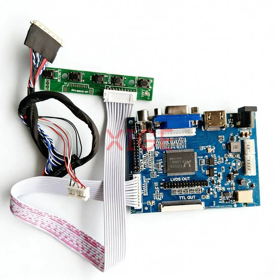 

Controller Board Fit LP156WHA LP156WHU LP156WH9 LP156WHB HDMI+VGA+AV 1366x768 1366*768 Laptop Display Screen 40-Pin LVDS Kit DIY