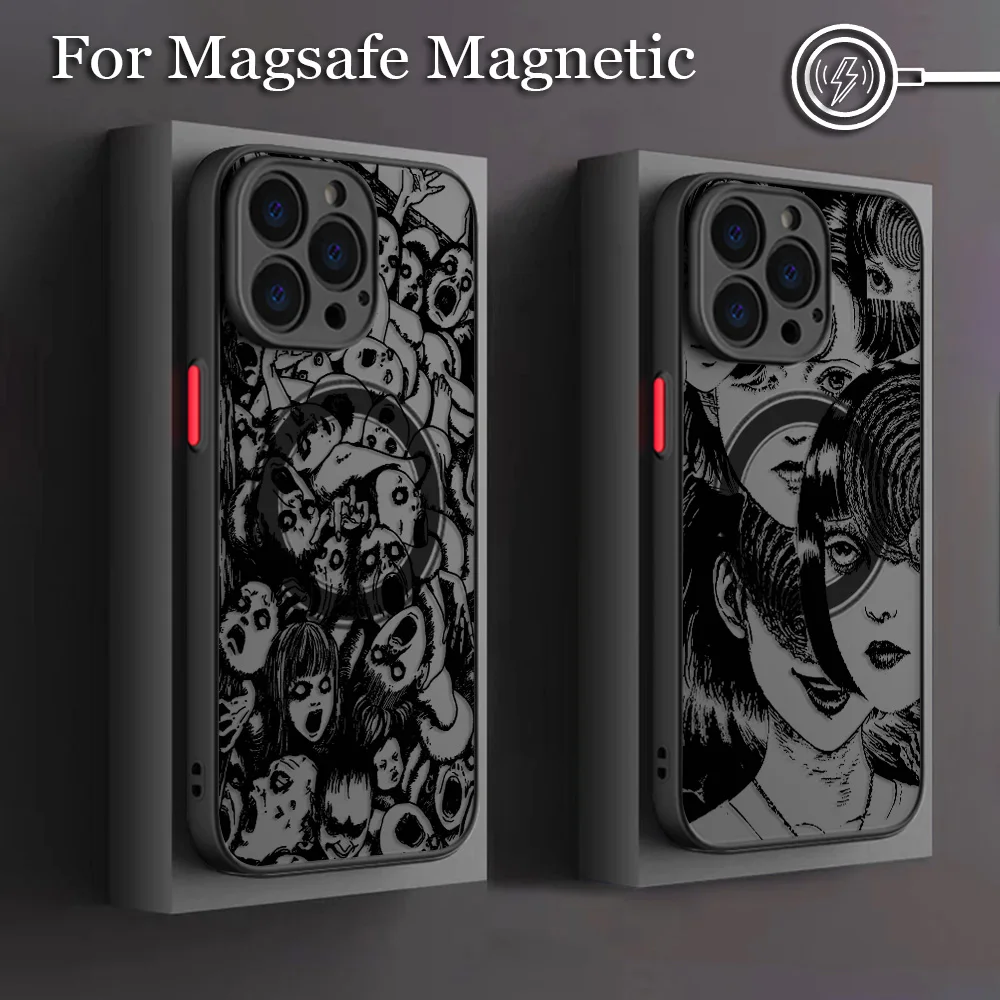 Junji Ito Terror Horror Phone Case for iPhone 16 15 14 13 12 11 Pro Max Mini XR XS X 7 8 6 6s Plus Matte Magnetic Back Cover - AliExpress 202192403 Junji Ito Terror Horror Phone Case for iPhone 16 15 14 13 12 11 Pro Max Mini XR XS X 7 8 6 6s Plus Matte Magnetic Back Cover - AliExpress 202192403