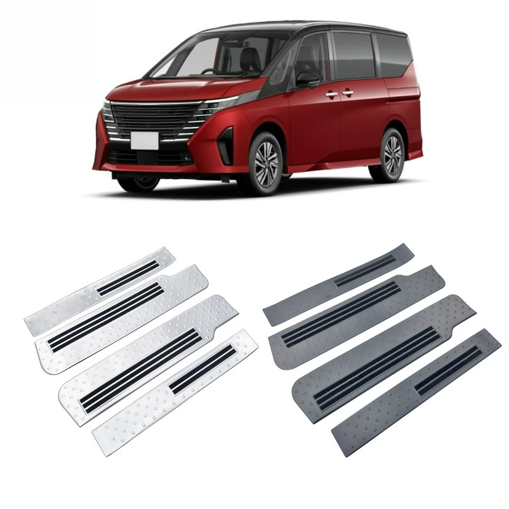 

Accessories For NISSAN SERENA C28 Car stying Door Sill Scuff Plate Pedal Entry Guard Cover threshold 2023 2024
