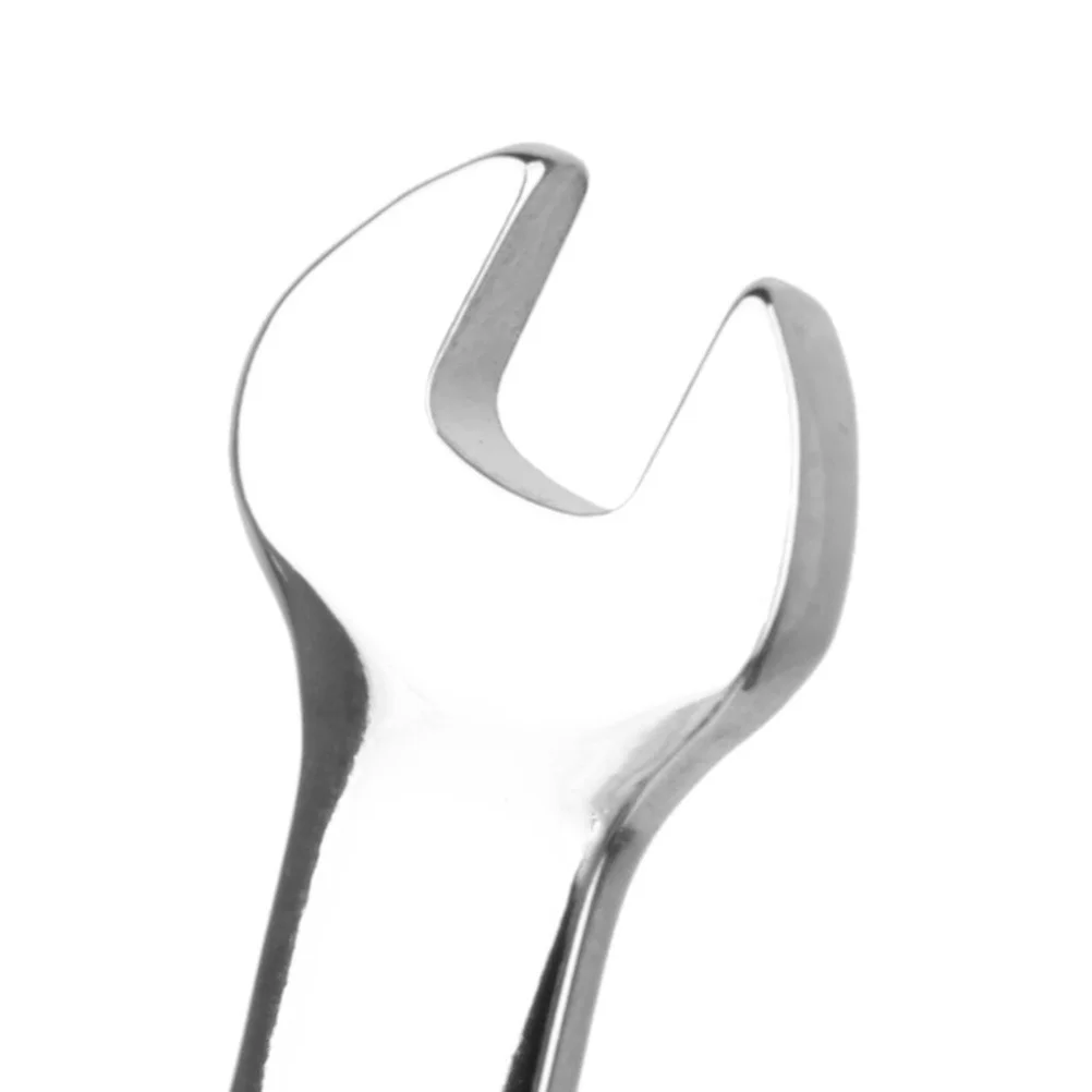 

7Mm Adjustable Flex Head Ratchet Wrench Vanadium Alloy 45-48Hrc 130Mm Silver for Automotive Mechanical Work 7Mm Wrench