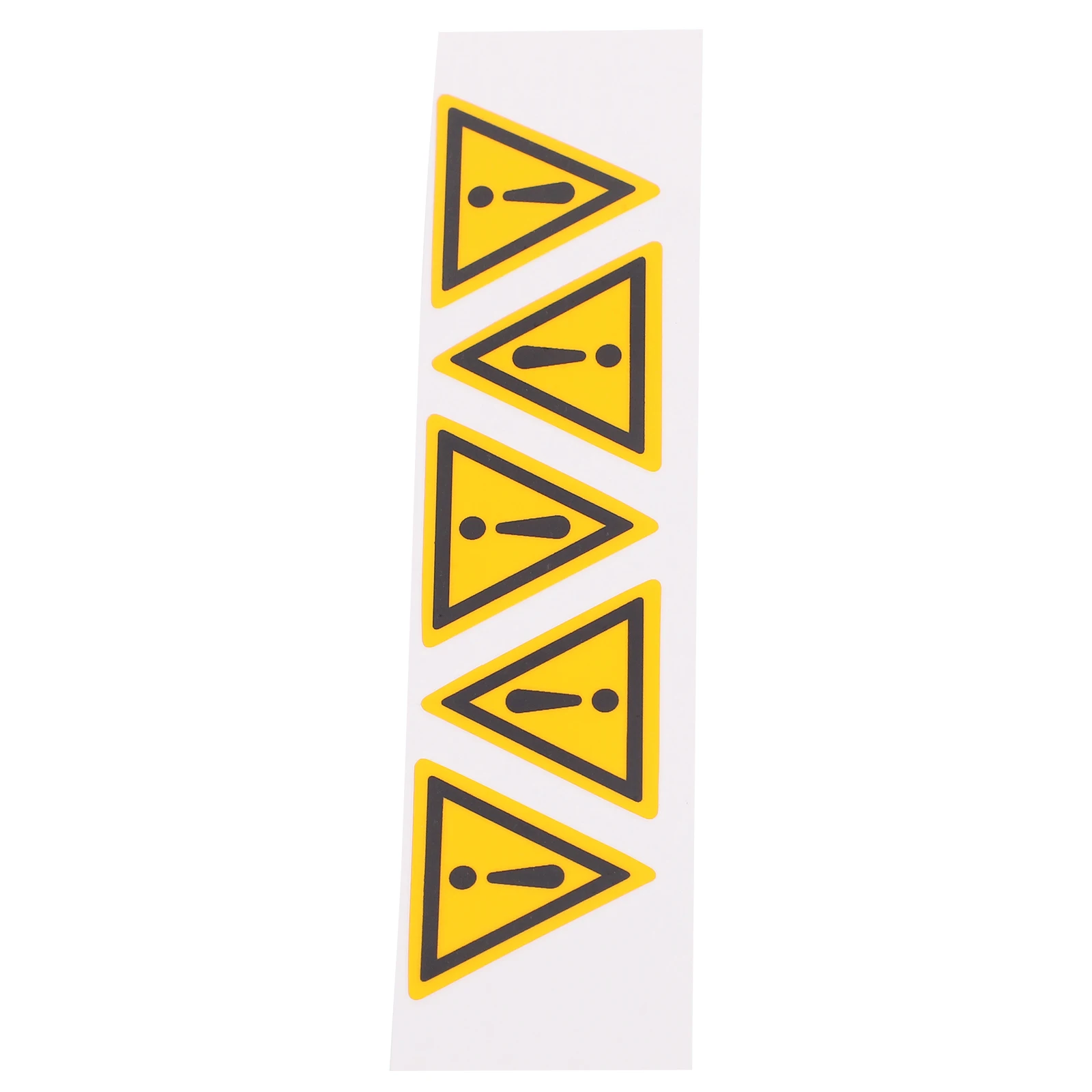 

5 pcs Safety Warning Labels Stickers Sign Adhesive Triangle Mark Caution Sign Hazardous Area Prevention Accidents