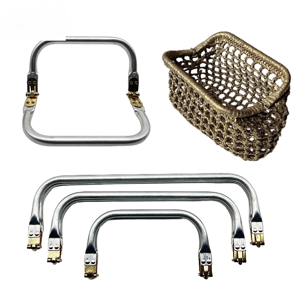 10PCS 26-30cm Metal Frame For Purse Doctor Aluminium Tube Handle bag Accessories Clutch Parts 3 Colour