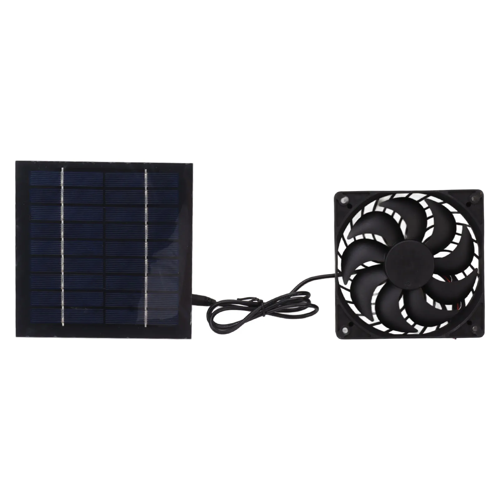 10W zonnepaneel ventilatorset, zonne-aangedreven ventilator voor kleine kassen, hondenhokken, schuren, ventilatie, zonne-aangedreven ventilator voor kassen