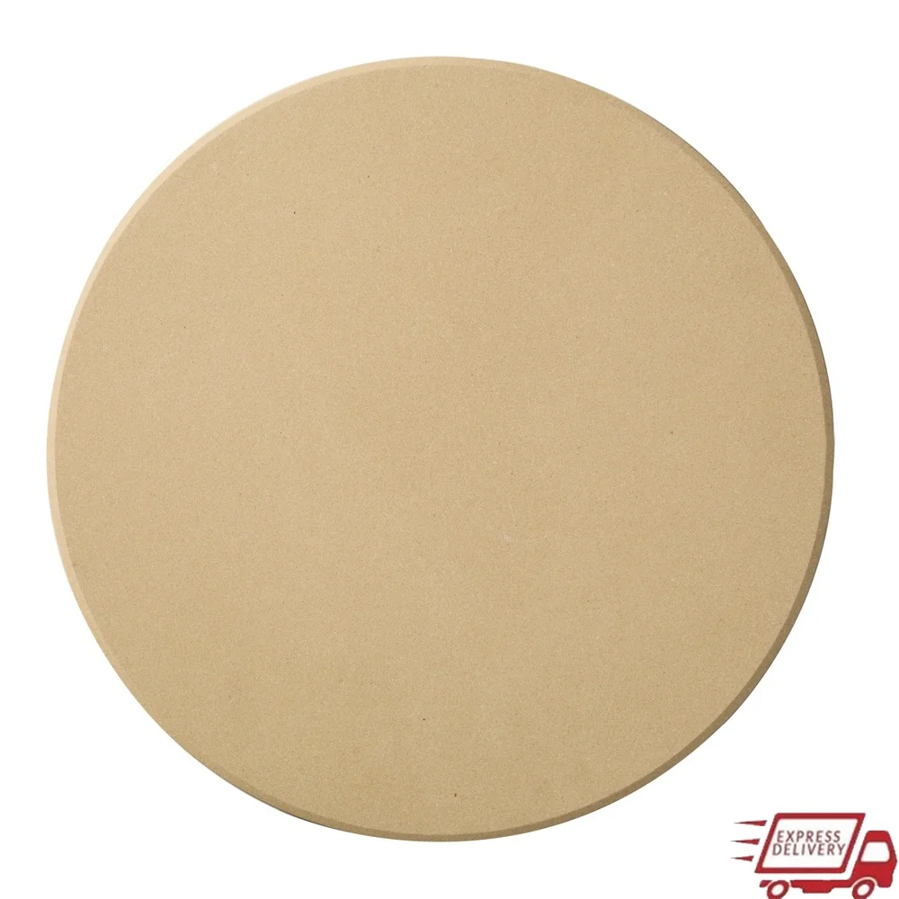 

14 Inch Round Clay Pizza Stone Soggy Free Cooking Durable Non Stick Heat Core Ideal Pizza Bread Pastries Vegetables