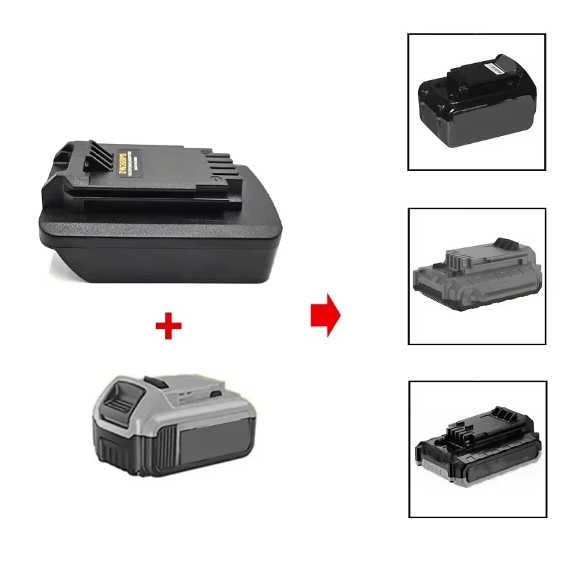 Battery Adapter for Dewal DCB 18/20V Battery Converted To for Black&Decker PORTER CABLE Stanley 20V Max Battery Tool Converter