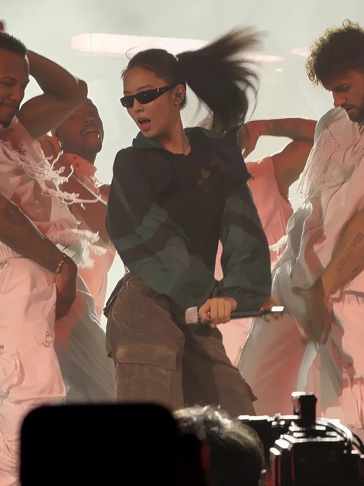 غريب سنور مثير المرأة الجاكار ارتداءها البريدي المرقعة سترة هوتي نحيل موضة البرية الشرير الشارع منتصف الليل النشاط كلوبوير #5