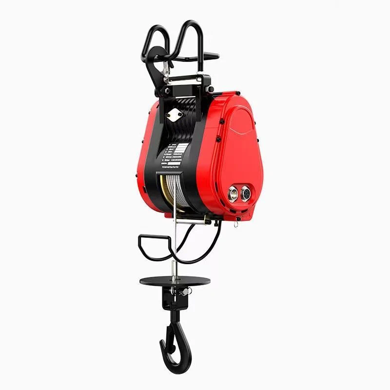 

160KG 30M Double Hole Electric Hoist 220V Suspension Portable Household Crane Quick Construction Hoist Brushless copper motor