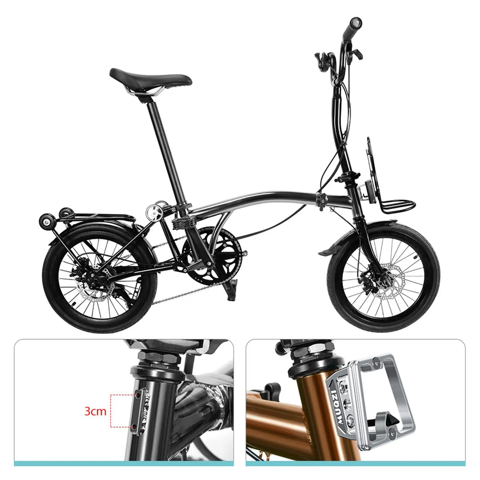 

Передний велосипедный багажник из алюминиевого сплава, прочный, легко устанавливаемый, для городских велосипедов и аксессуаров