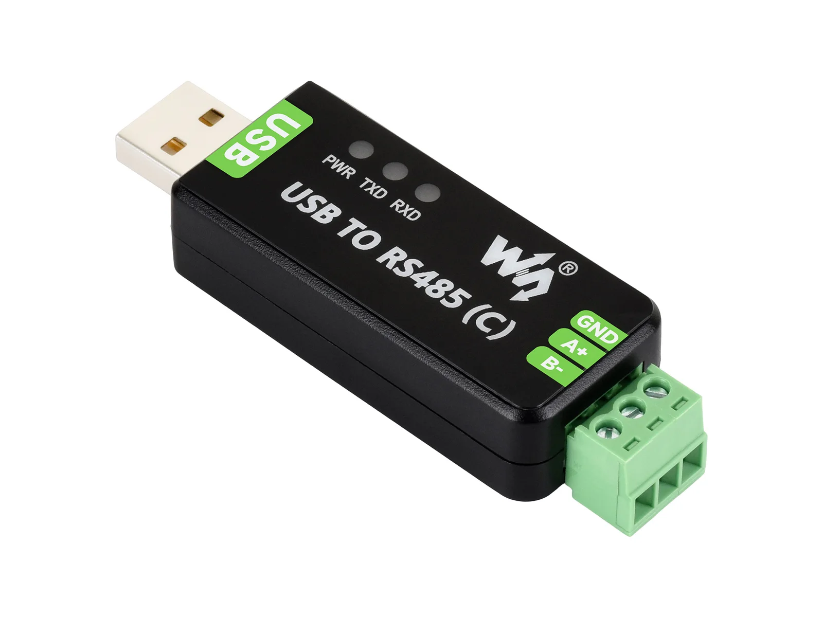 USB To RS485 (C) Industrial Grade Isolated Bidirectional Converter, FT232RNL Chip, Onboard Isolated Transceiver And TVS, Up To 1