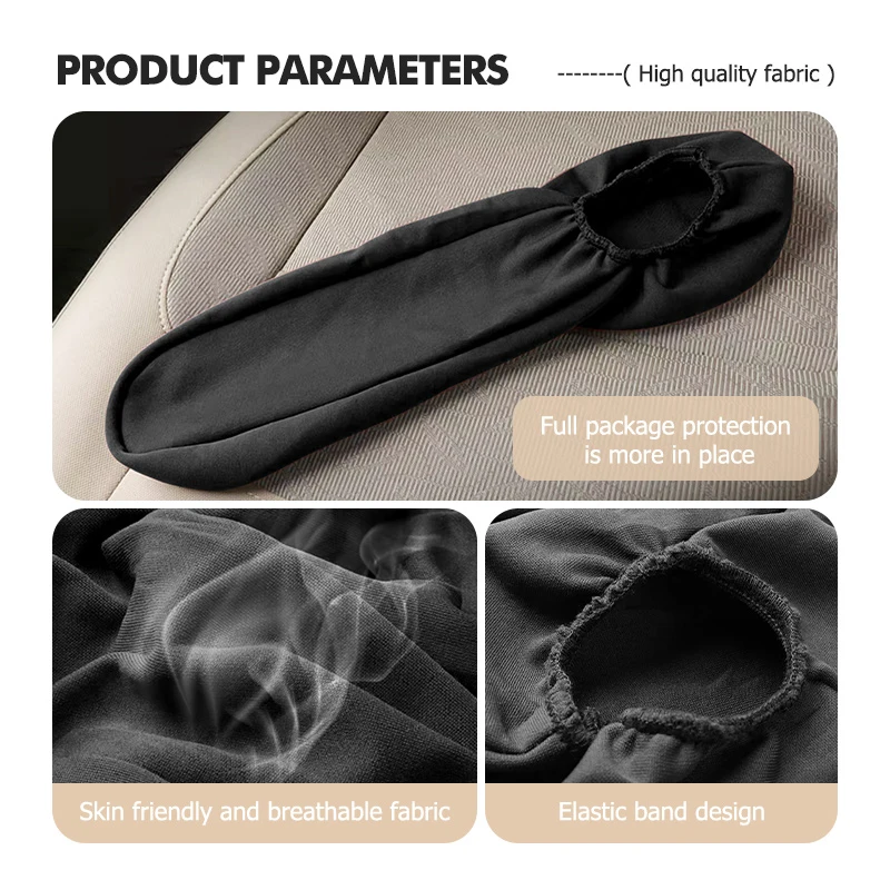 Car Armrest Dust-proof Hand Elastic Protector Cloth Covers For Skoda Kodiaq Octavia 2 3 Rapid Karoq Fabia Kamiq Superb view 3