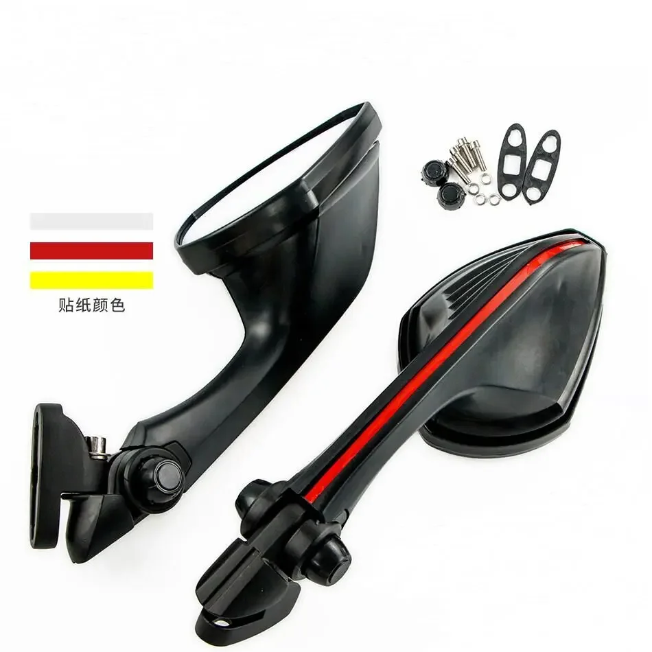 Universal Motorcycle Cowling Mirror Adjustable Rear View Side Mirrors For Honda Suzuki Kawasaki CBR650R Ninja 400/650 GSXR250