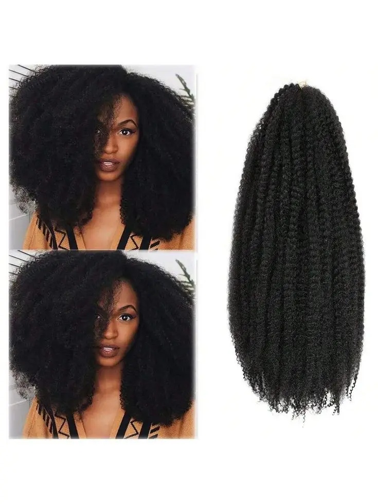 

Синтетические легкие волосы для плетения косичек Marley Box Braiding, 18 дюймов, 90 прядей/пучок, для чернокожих женщин, оптом